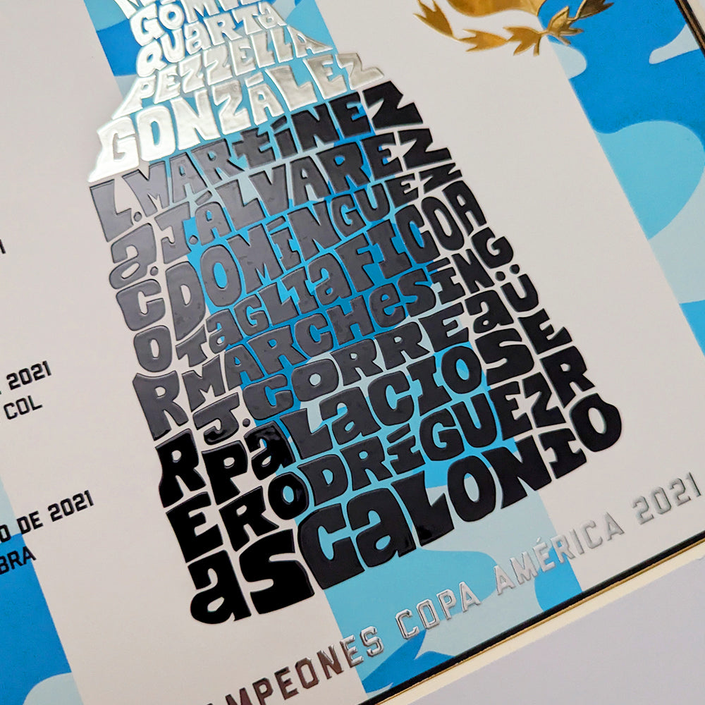 Argentina Copa América 2021 Trophy Poster