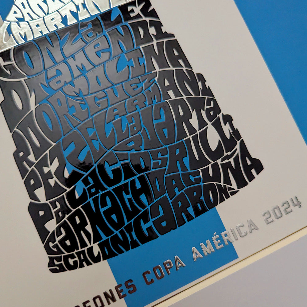 Argentina Copa América 2024 Trophy Poster