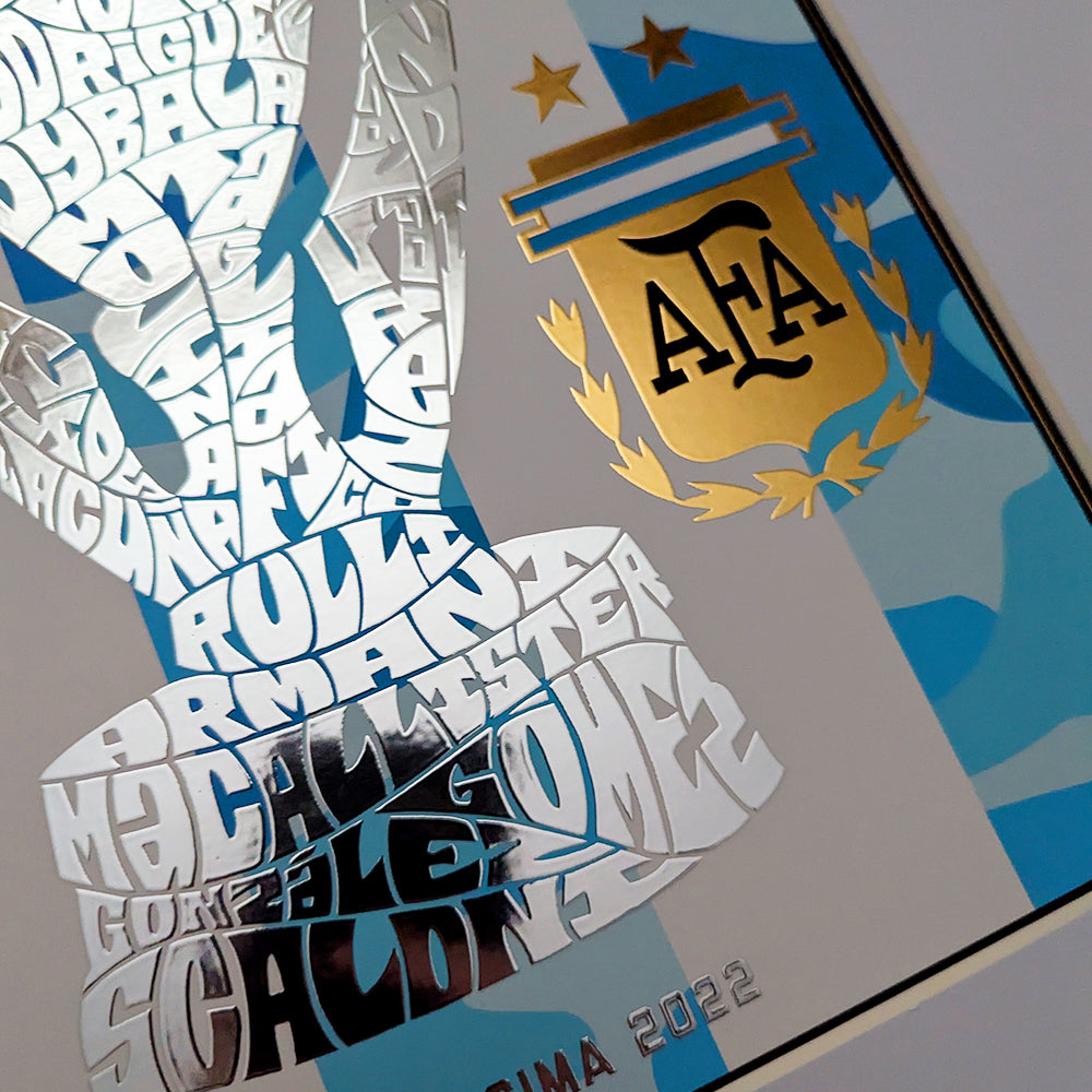Argentina Finalissima 2022 Trophy Poster