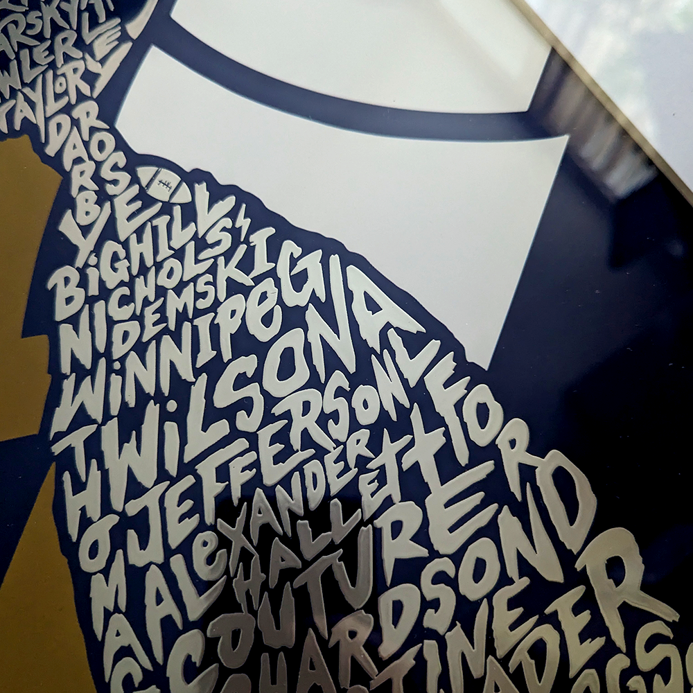 Winnipeg Blue Bombers Grey Cup Silver Foil