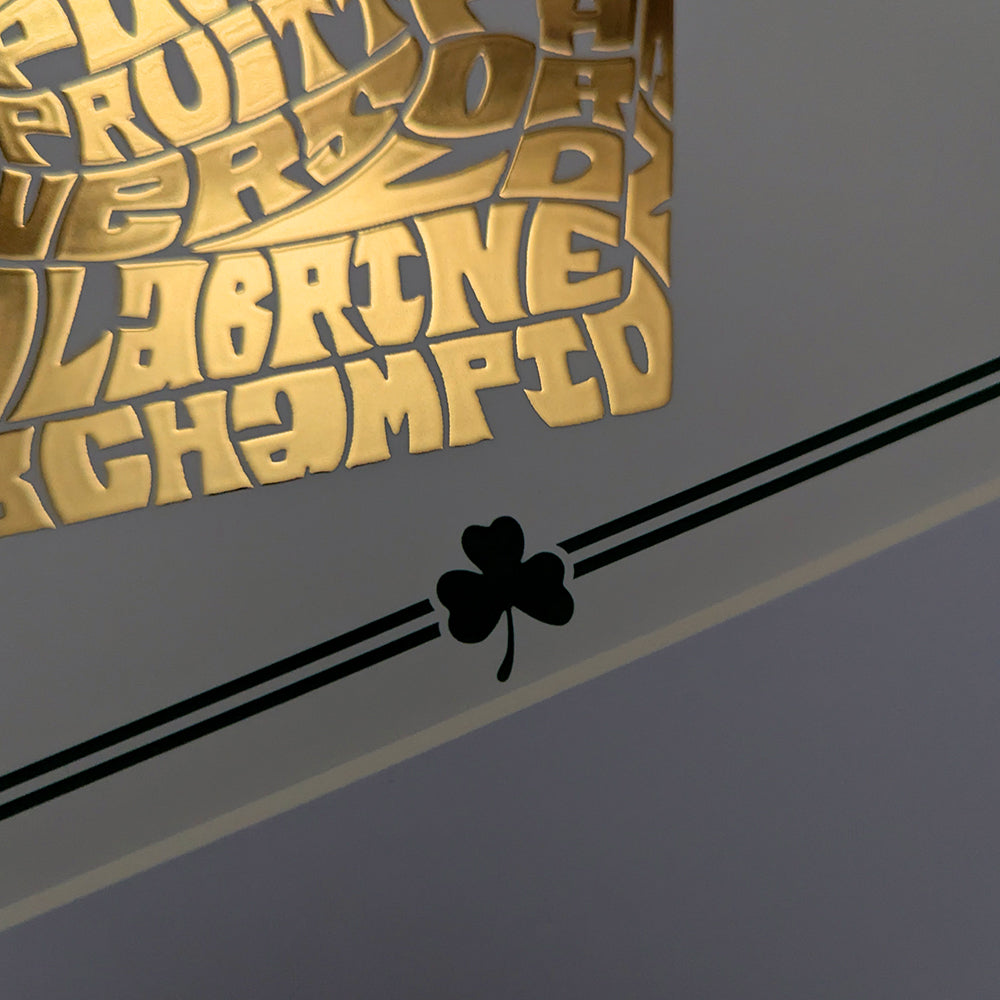 Boston Celtics 2008 Championship Poster - Gold Foil