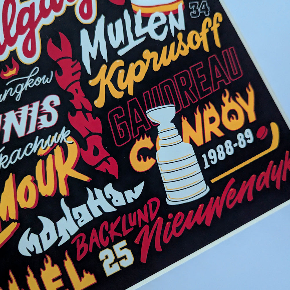Calgary Flames Legends Poster