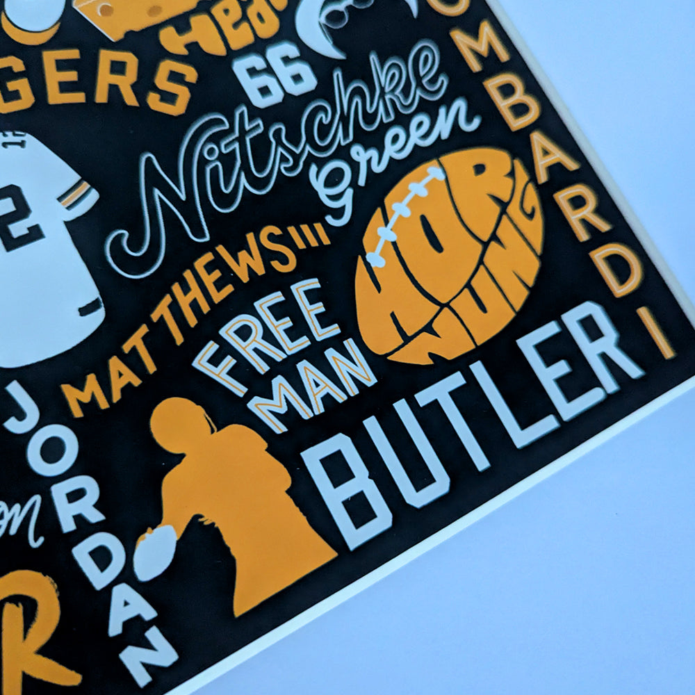 Green Bay Packers Inspired Legends Poster