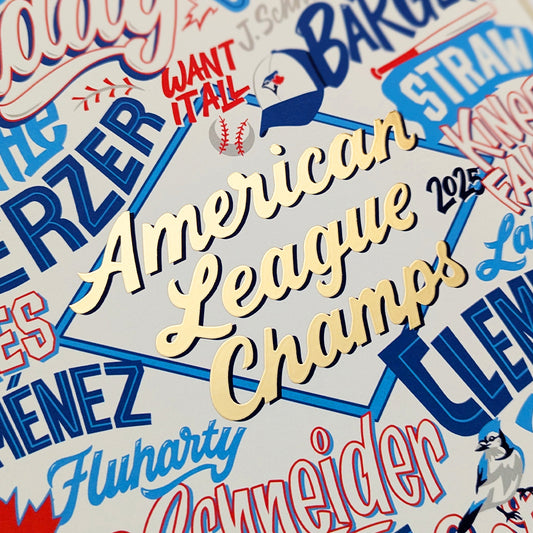 Toronto Blue Jays American League Champs 2025 Poster