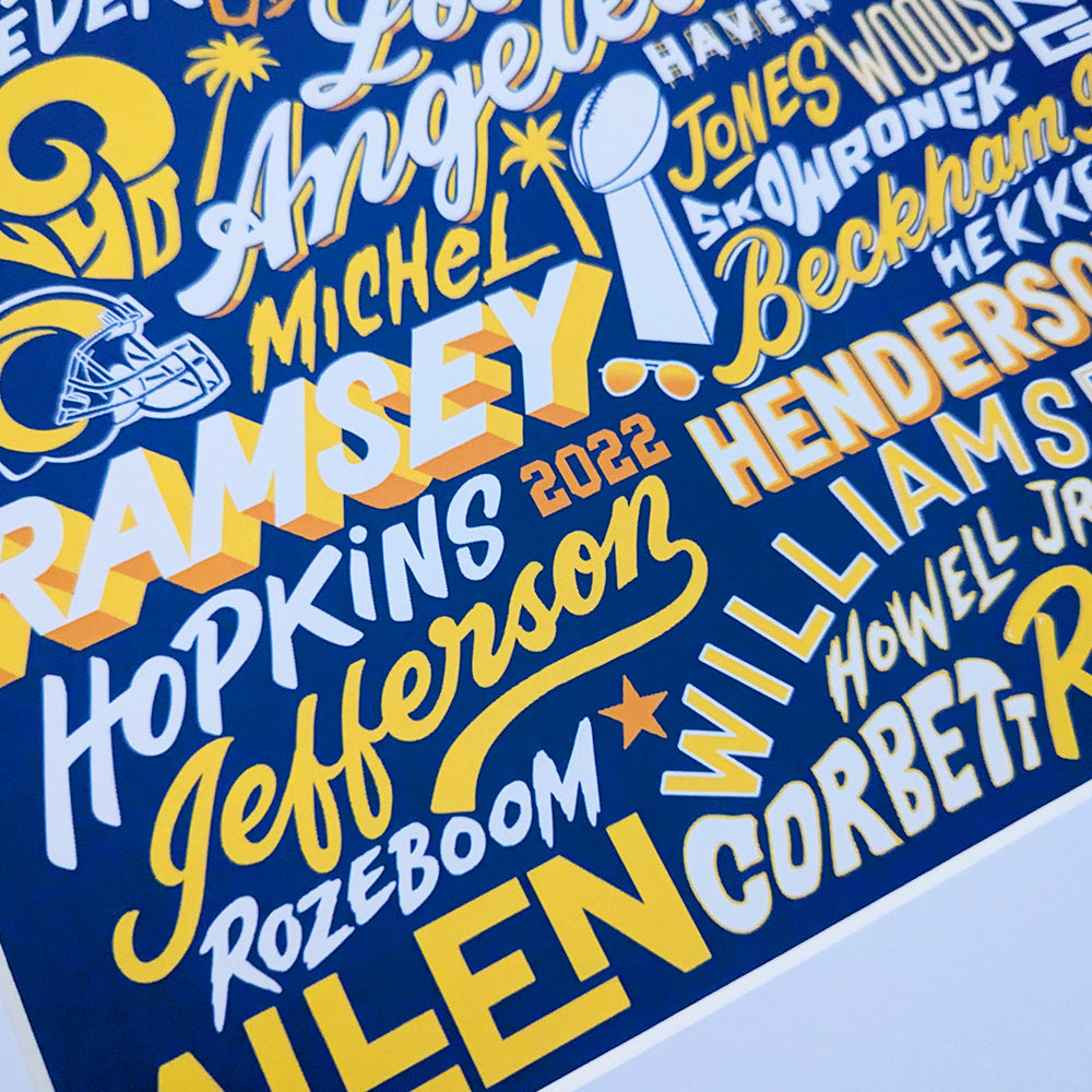 Los Angeles Rams 2022 Icons Poster