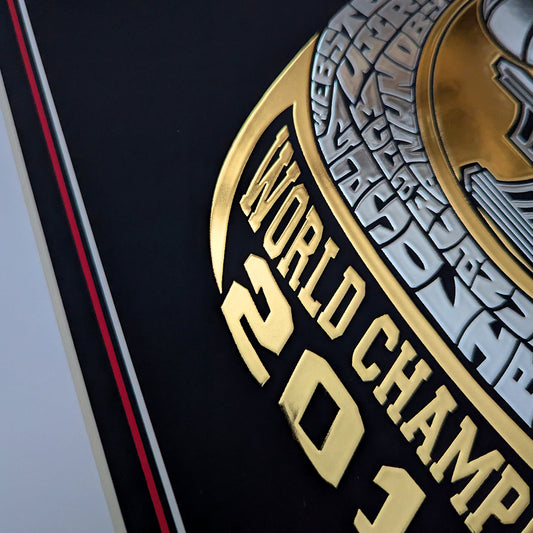 Toronto Raptors Ring Gold Foil Poster