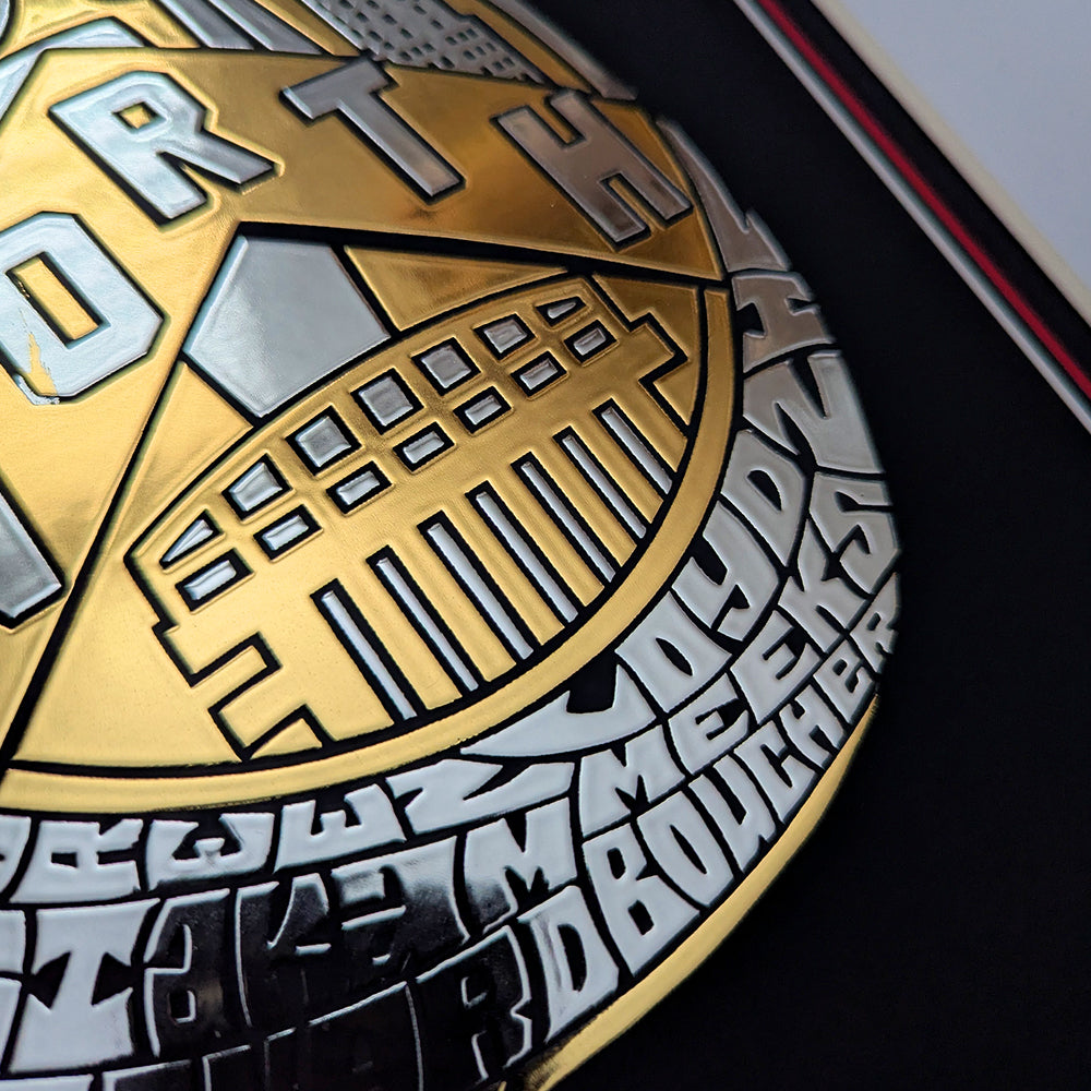 Toronto Raptors Ring Gold Foil Poster