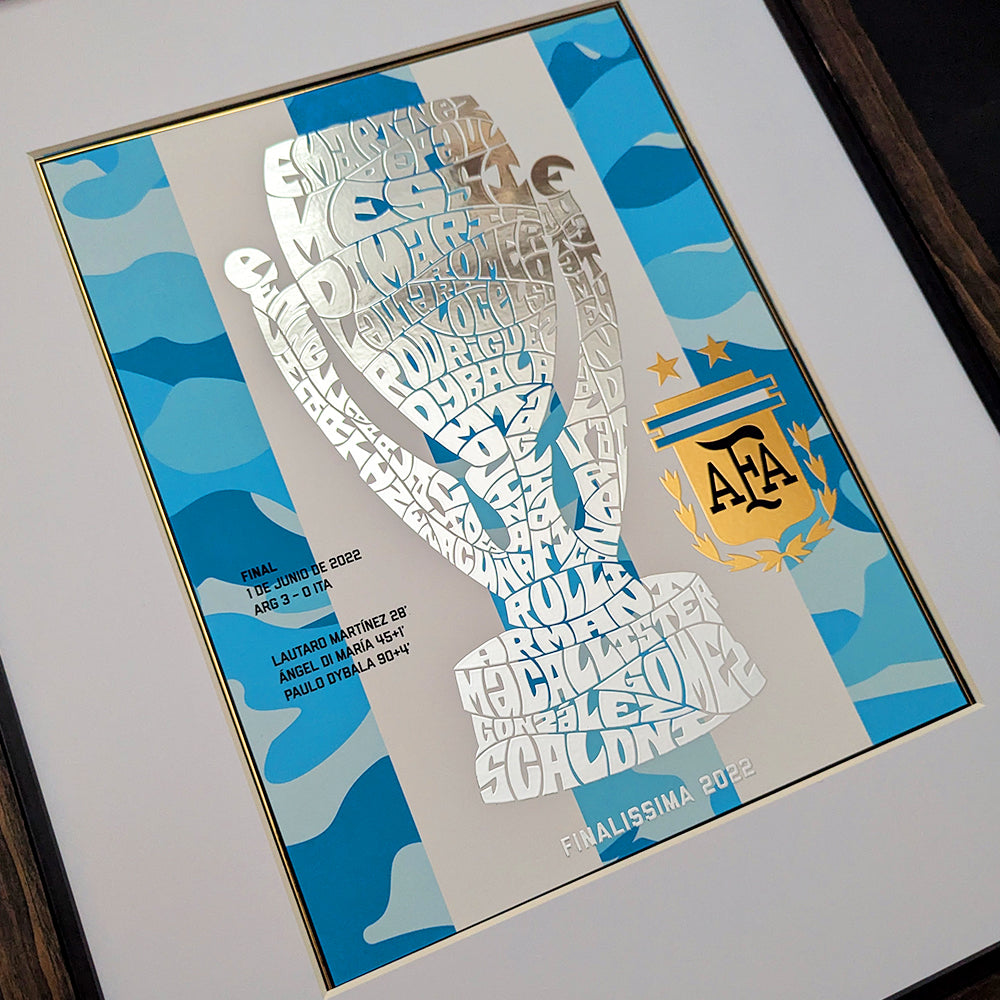 Argentina Finalissima 2022 Trophy Poster