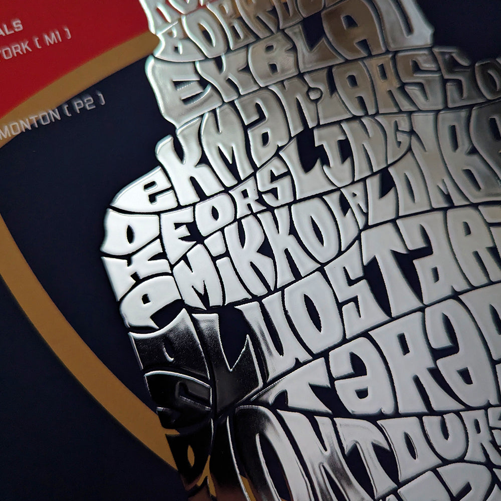 Florida Panthers Stanley Cup Silver Foil Poster 2-Pack