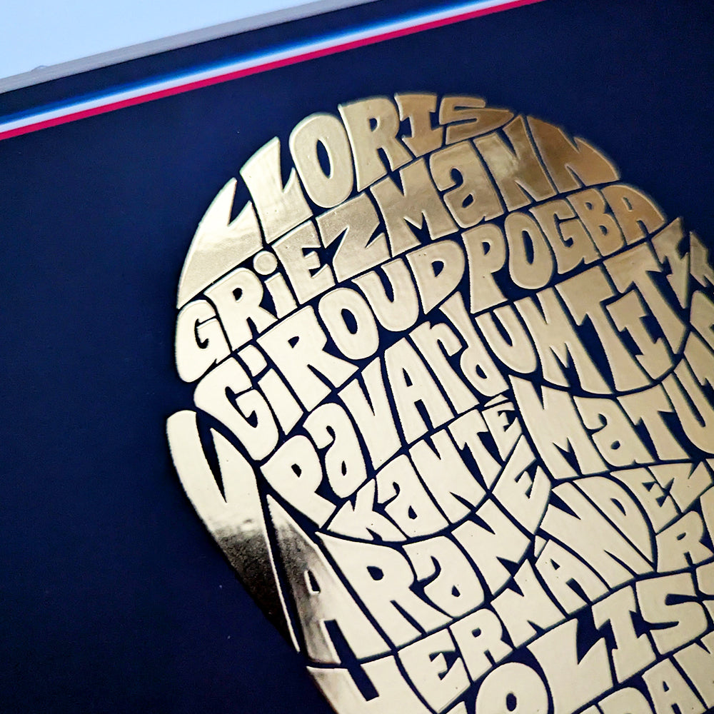France Les Bleus World Cup 2018 Trophy Poster