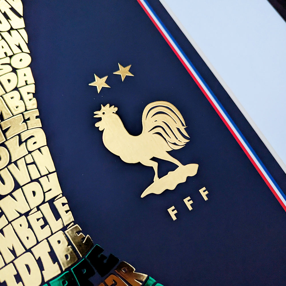 France Les Bleus World Cup 2018 Trophy Poster