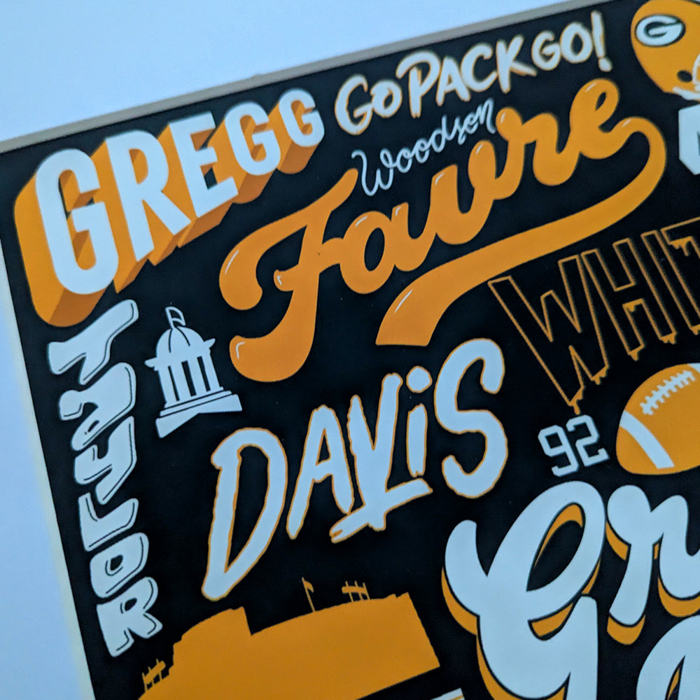 Green Bay Packers Inspired Legends Poster