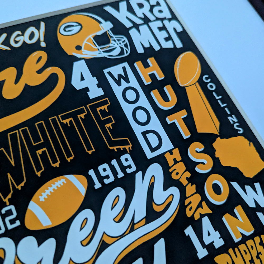 Green Bay Packers Inspired Legends Poster