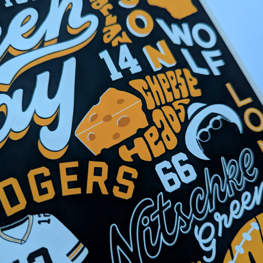 Green Bay Packers Inspired Legends Poster