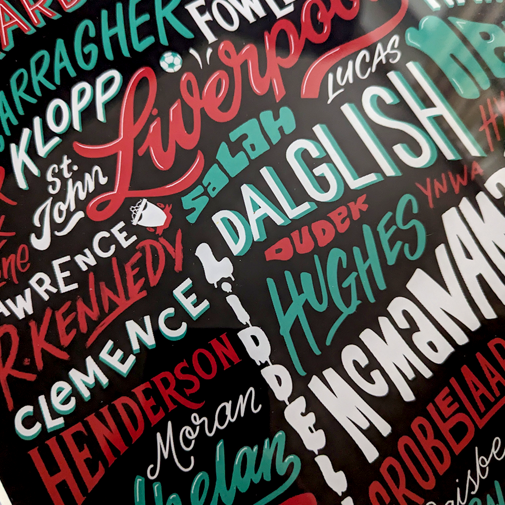 Liverpool Greatest Players Poster