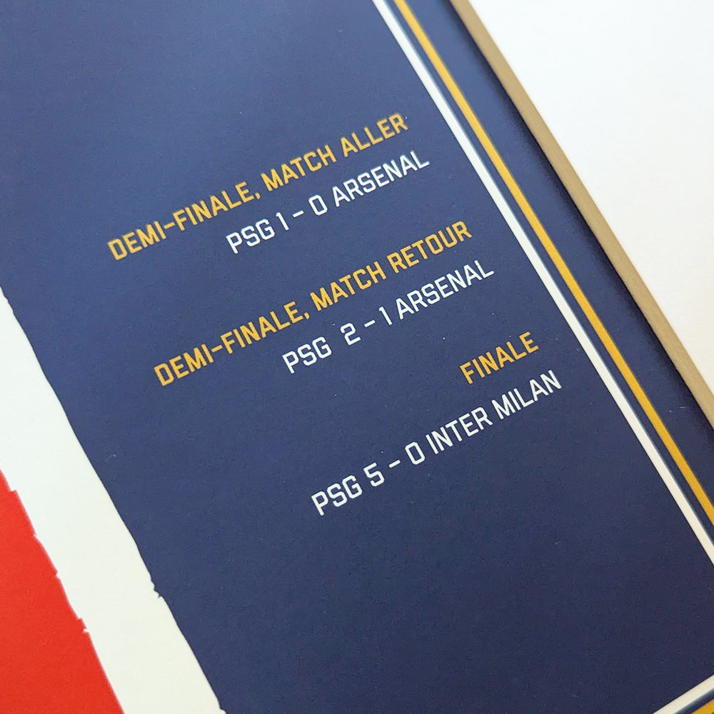 Paris Saint-Germain F.C. Silver Foil Trophy Poster