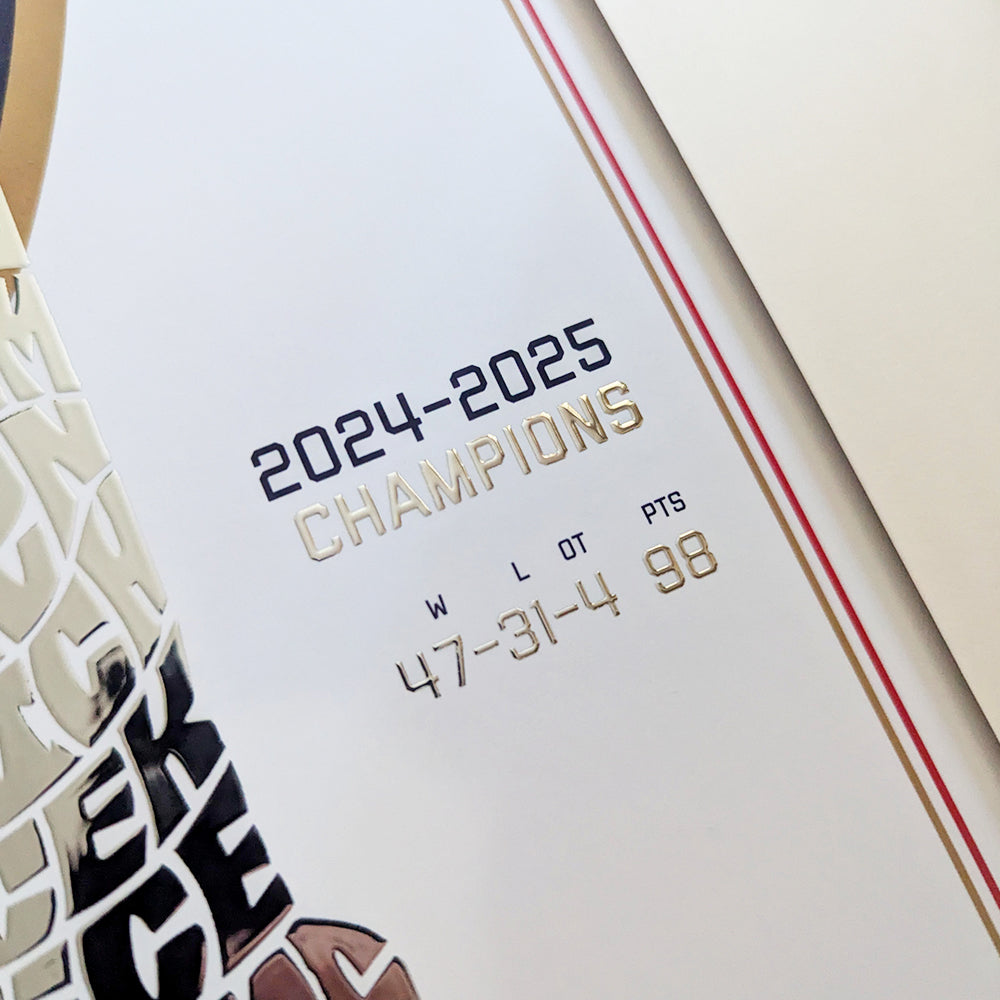 Florida Panthers Stanley Cup Silver Foil Poster 2-Pack