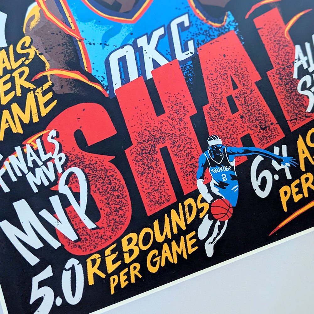 Shai Gilgeous-Alexander Collage Poster