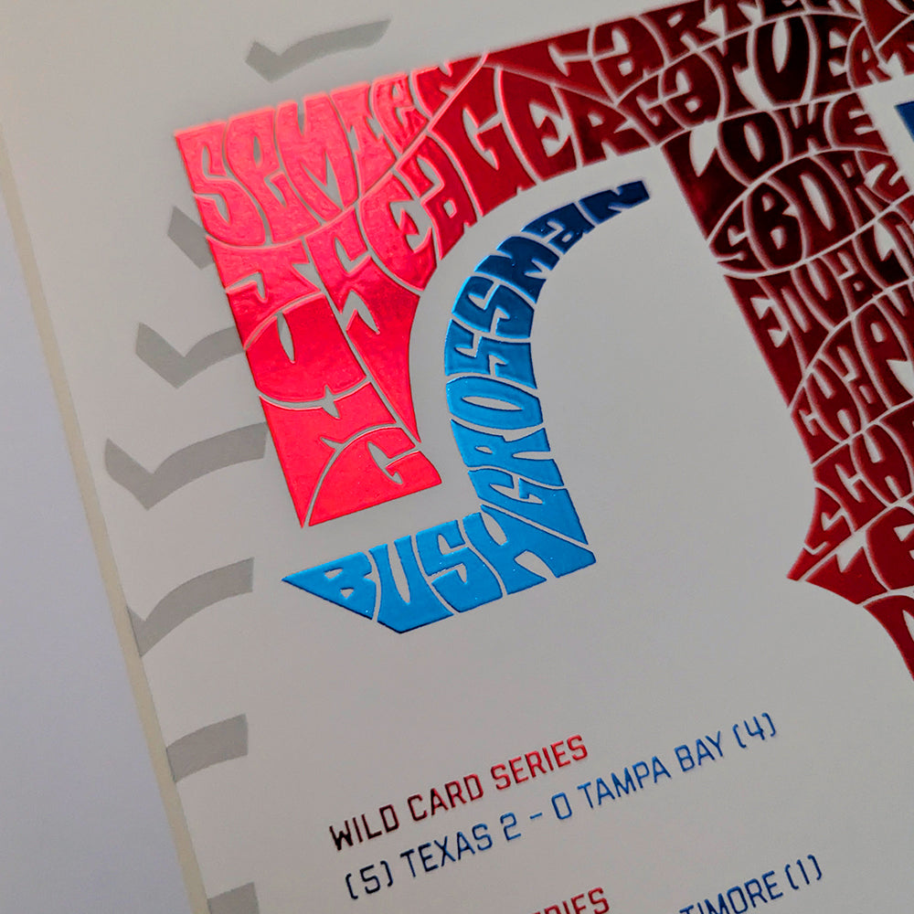 Texas Rangers World Series Championship Poster