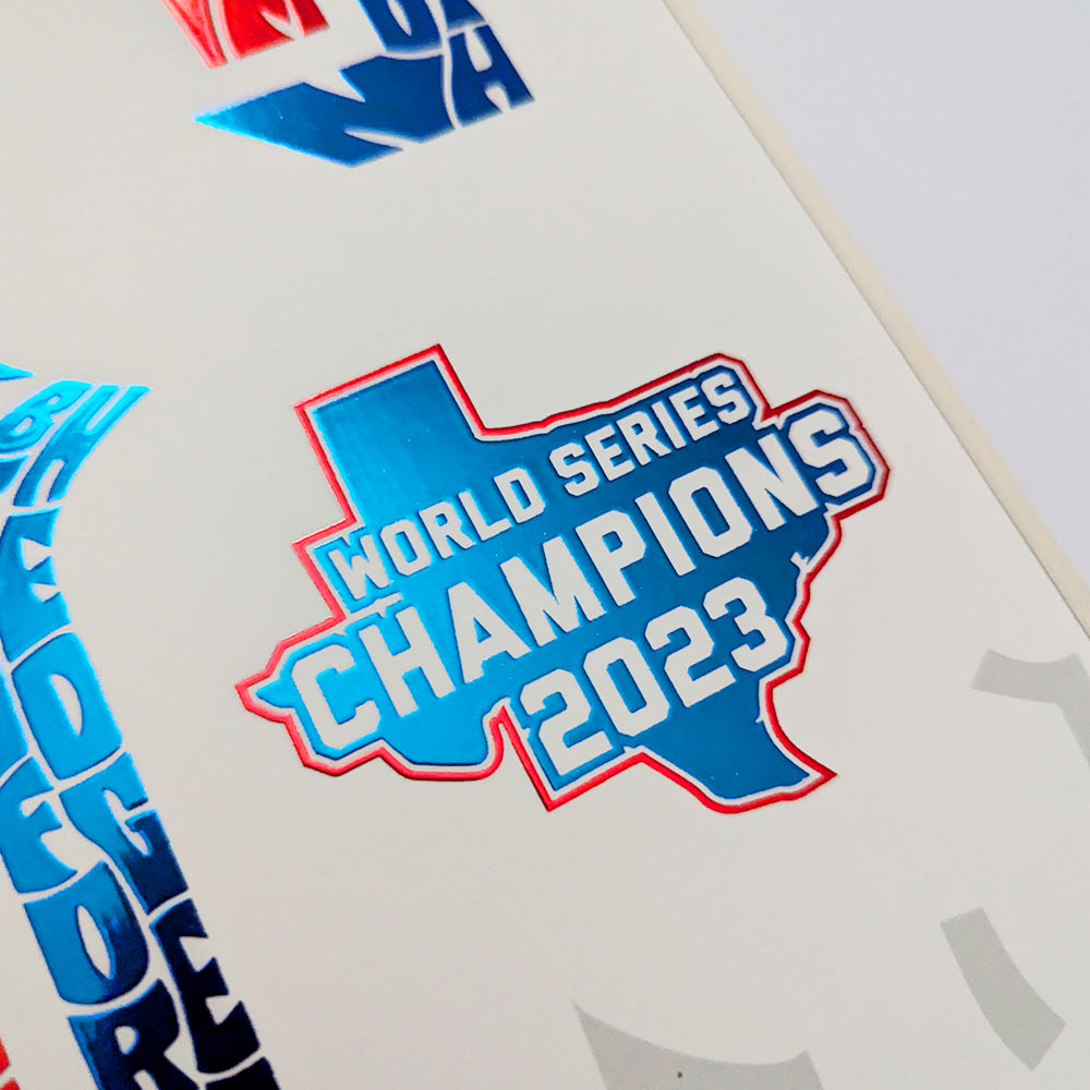 Texas Rangers World Series Championship Poster