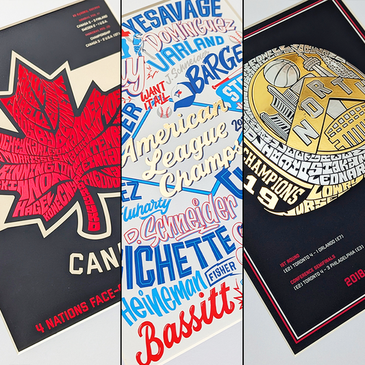 Toronto 3-Pack - Blue Jays AL Champs, Raptors 2019 Ring, Canada 4-Nations Cup