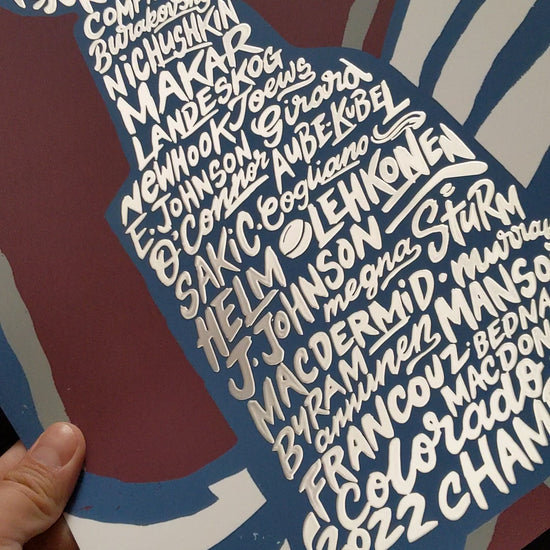 Colorado Avalanche Stanley Cup Poster